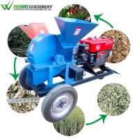 Weiwei wood crusher waste wood crushing machine with low noise pulling type