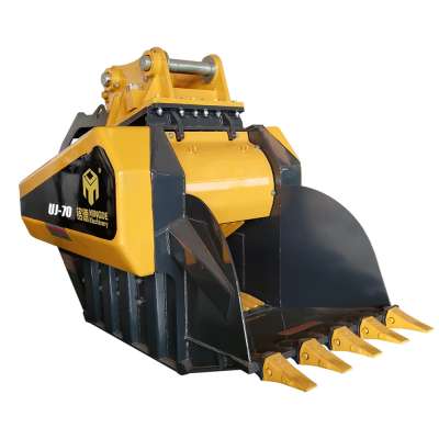 Rock stone jaw crusher bucket UJ-200 for  R275  20-30T  Excavator