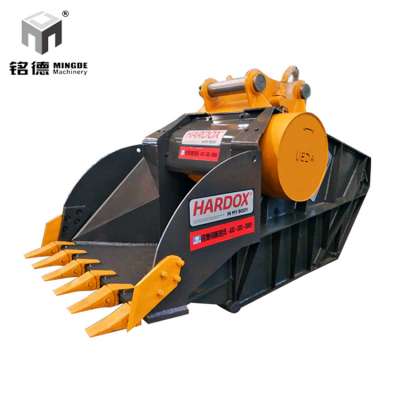 Excavator spare parts heavy duty stone crusher bucket  CAT 330